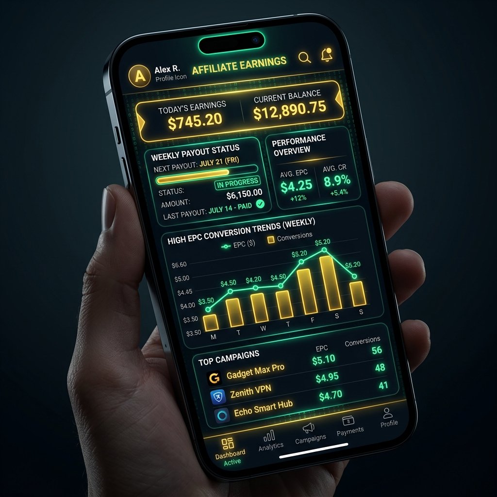 ASNCODE Affiliate Postback Dashboard